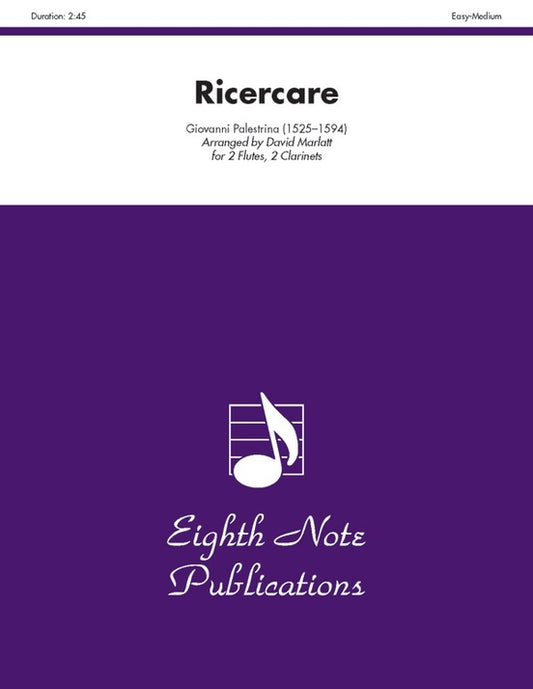 Ricercare 2 Flutes 2 Clarinets