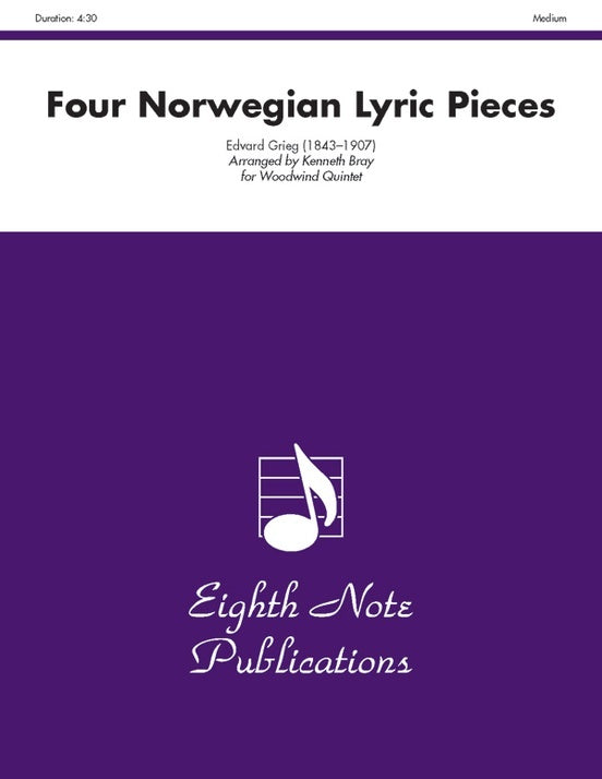 Four Norwegian Lyric Pieces Woodwind Quintet