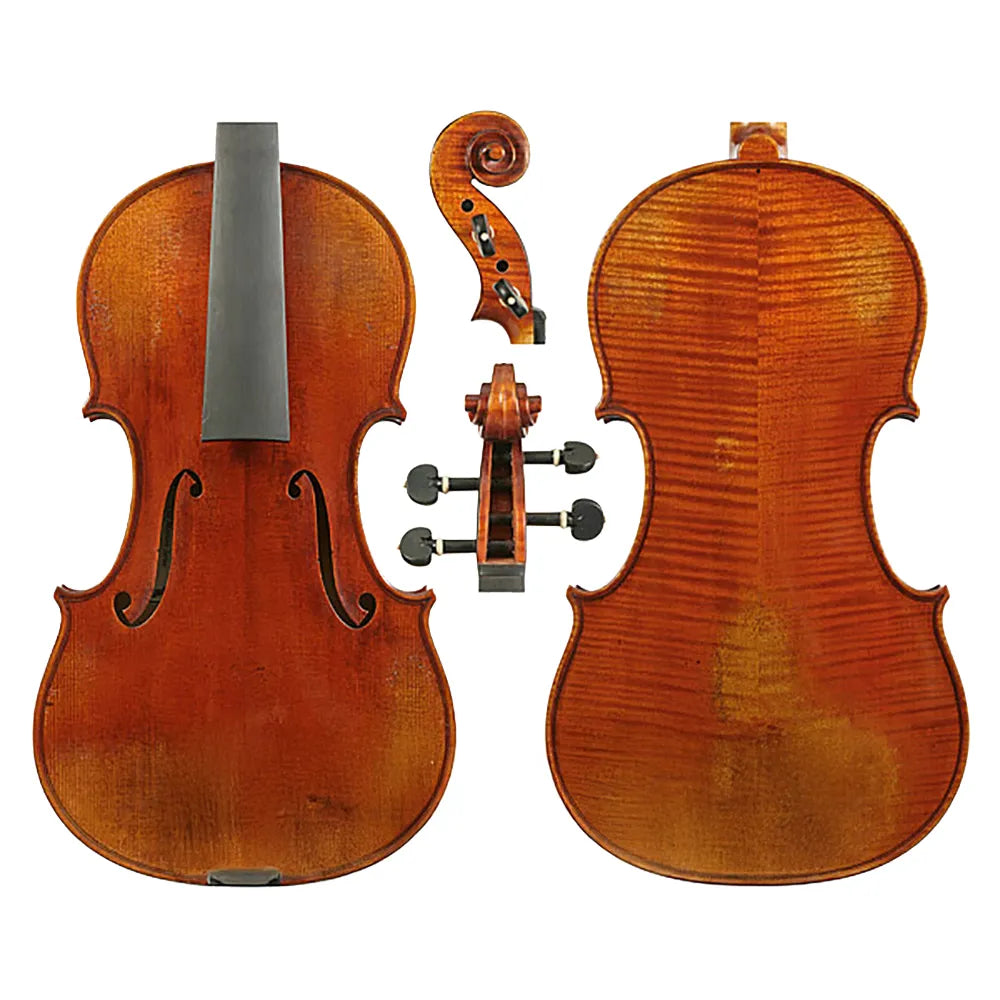 Peter Guan Violin No.8.0-1743 Paganini Cannon with Pegs and Chinrest