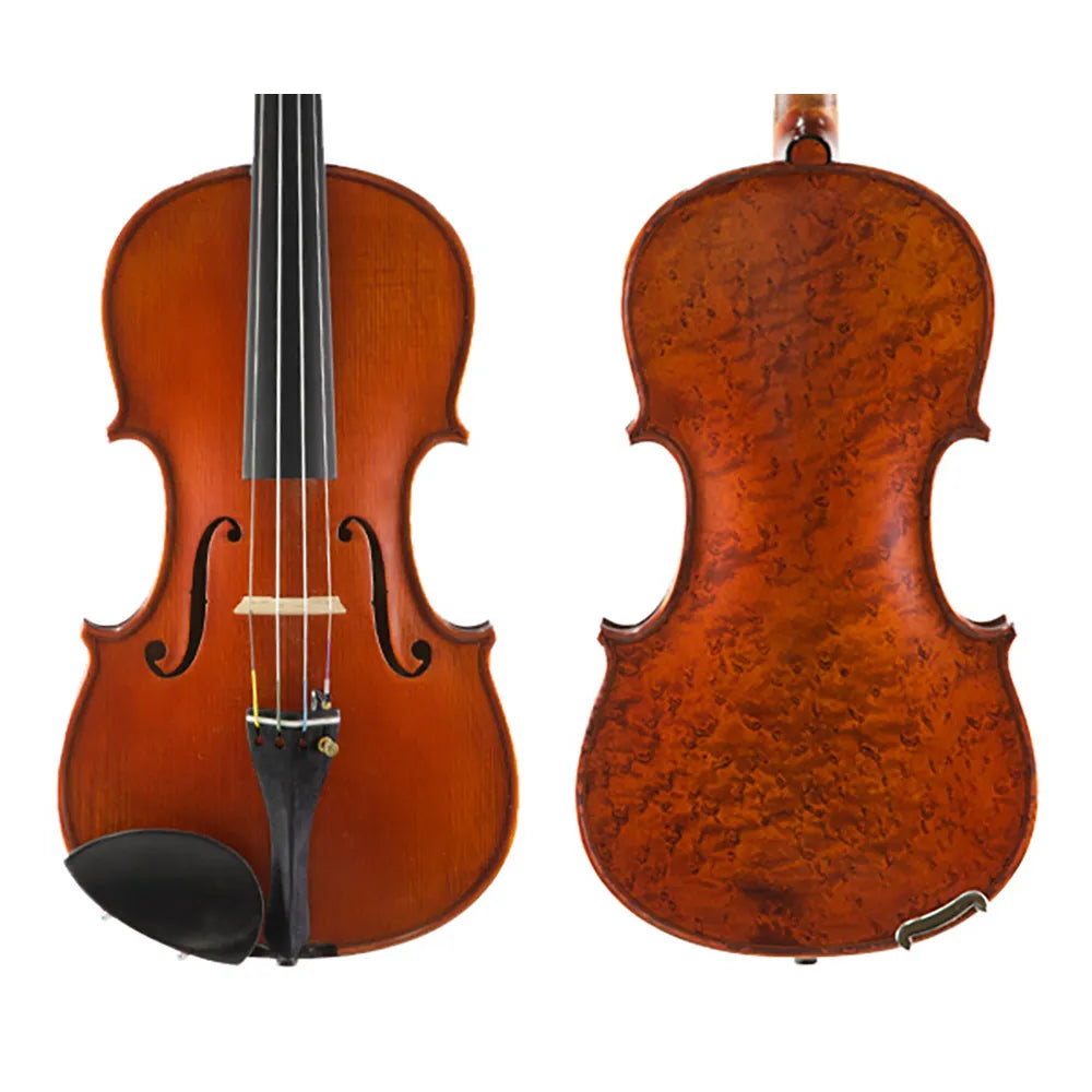 Gliga Vasile Violin Maestro Special - Birdseye Maple, Professional Instrument, Handcrafted with Certificate of Authenticity