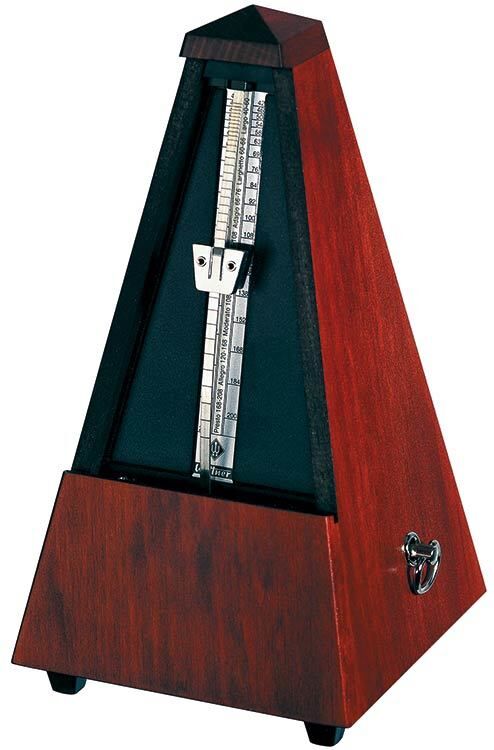 Wittner 810 Series Solid Wood Metronome with Bell, Mahogany Finish — view 2
