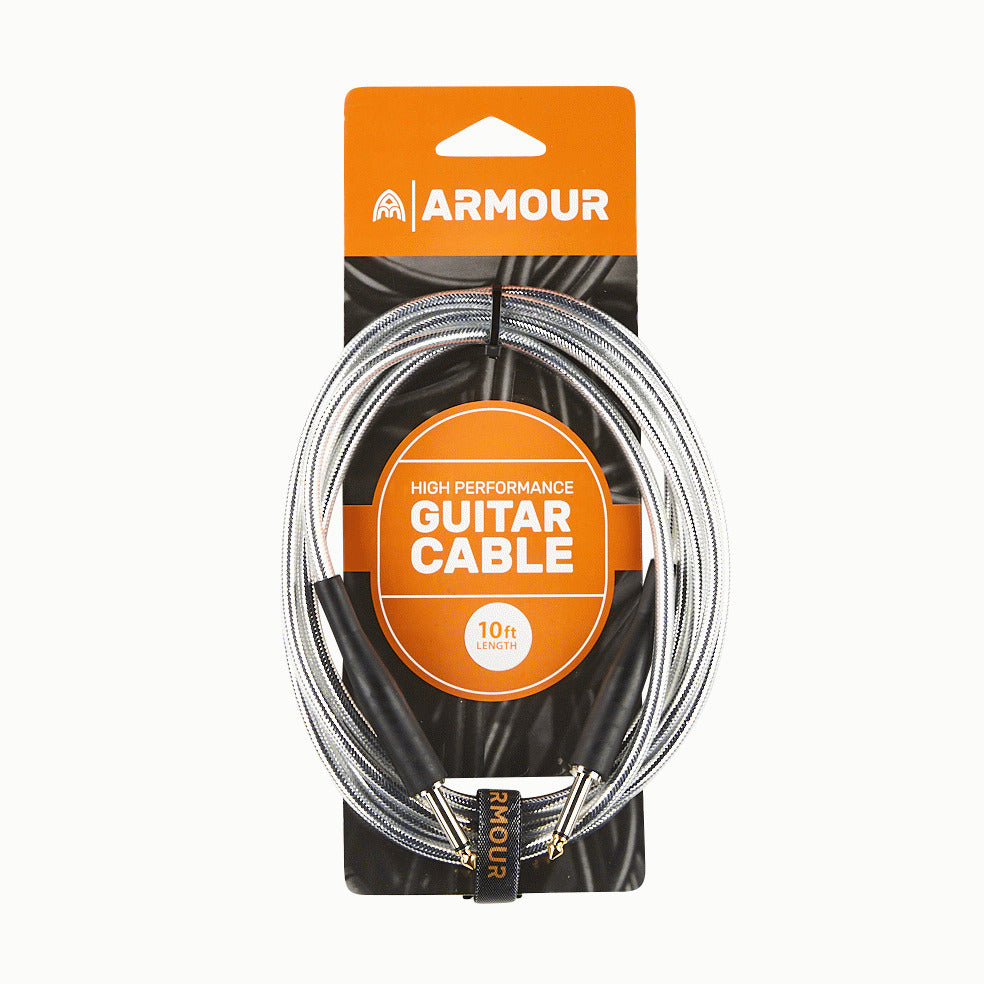Armour GC10S 10Ft Guitar Lead Transparent Silver
