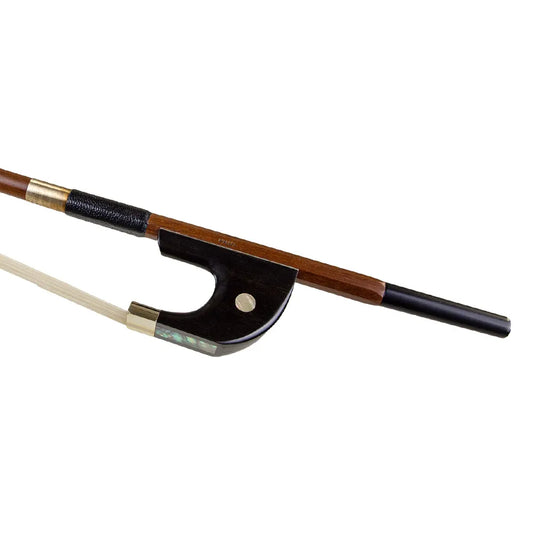 Double Bass Bow - Brazilwood German Style 3/4 with Nickel Silver Mounted Frog