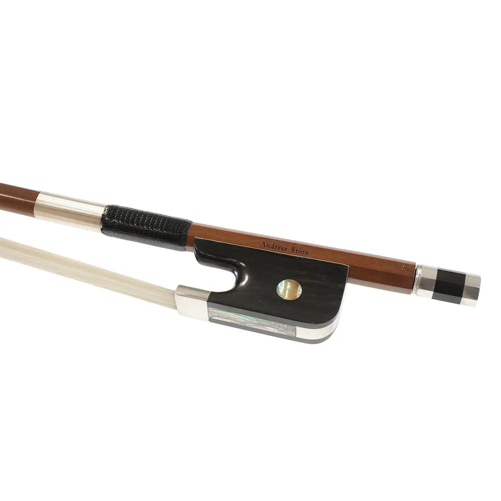 Andreas Storz French-style 3/4 Double Bass Bow 680mm with Case, Silver Mounted