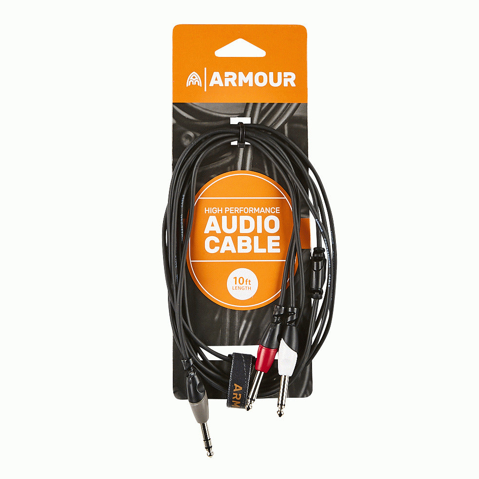 Armour SYC4 1/4" Stereo To 2 x 1/4" Mono Cable