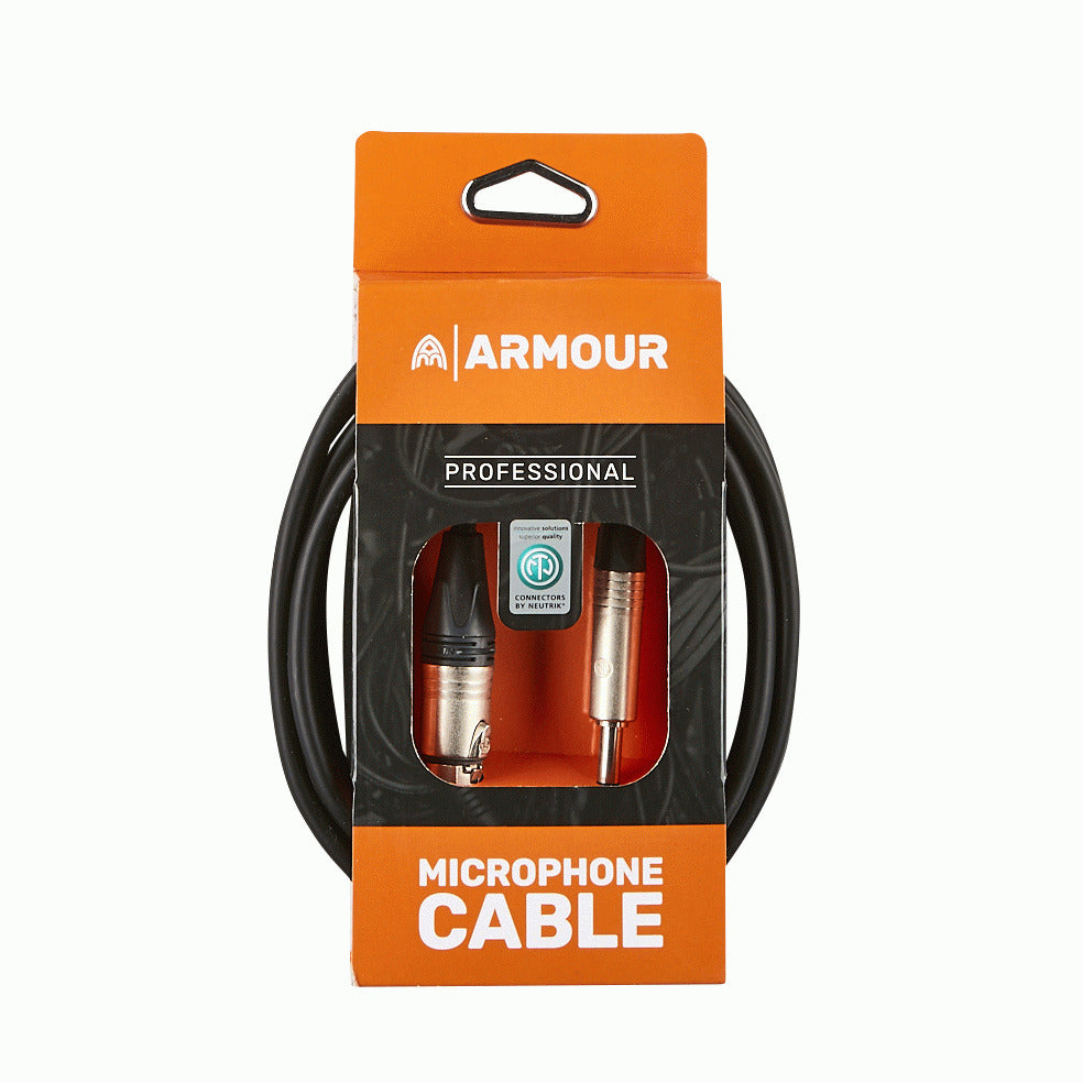 Armour NXLP10 Mic Cable 10Ft Neutrik Xlr To Jack