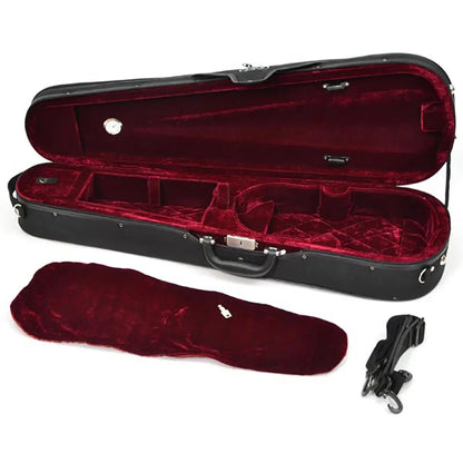 St Romani II by Gliga 3/4 Violin Outfit with Clarendon, Flamed Maple Chinrest, Ebony Fingerboard, and FPS Dart Case — view 5