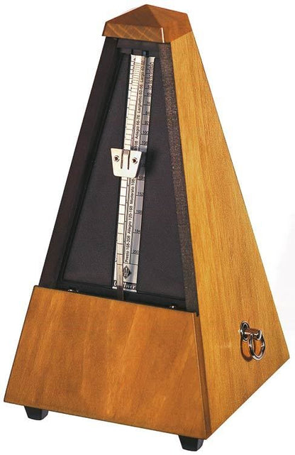 Wittner 810 Series Solid Wood Metronome with Bell, Mat Silk Walnut Finish — view 2