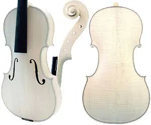 Gliga II Stradivari Pattern Violin In The White - Handcrafted Romanian Intermediate Instrument