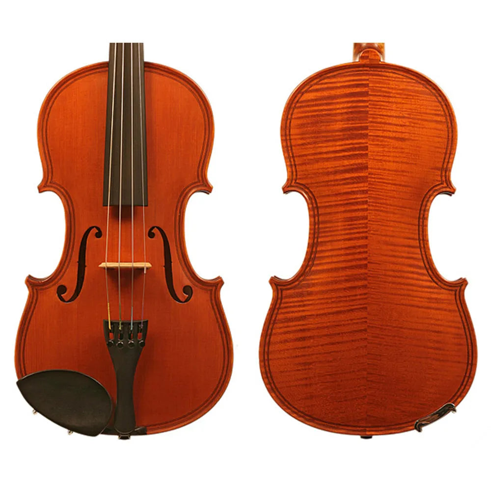 Gliga Vasile 4/4 Violin with Double Purfling, Solid Spruce Top, Maple Back, Ebony Pegs and Fingerboard, Antique Oil Varnish, Made in Romania