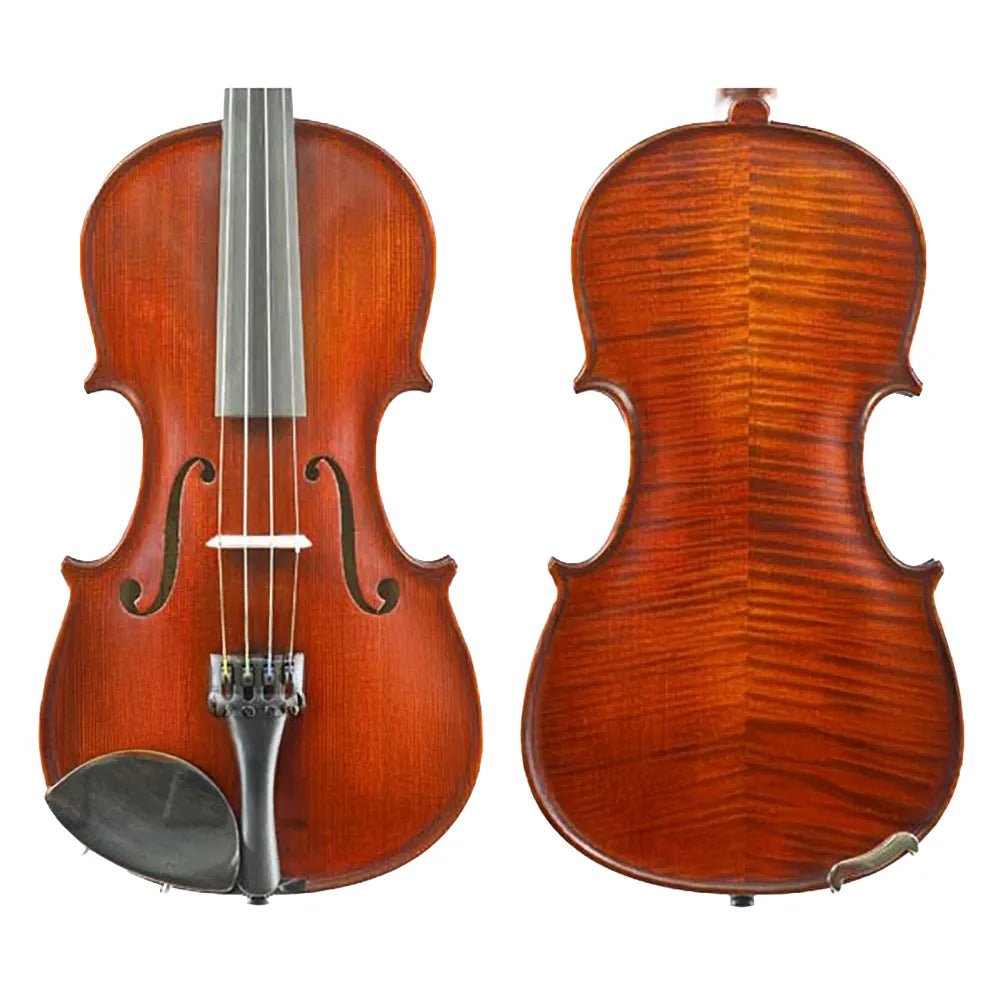 Gliga Vasile Professional Antique Violin 3/4 - Solid Spruce Top, Maple Back, Ebony Pegs, Wittner Tailpiece, Stradivari Pattern, Romania