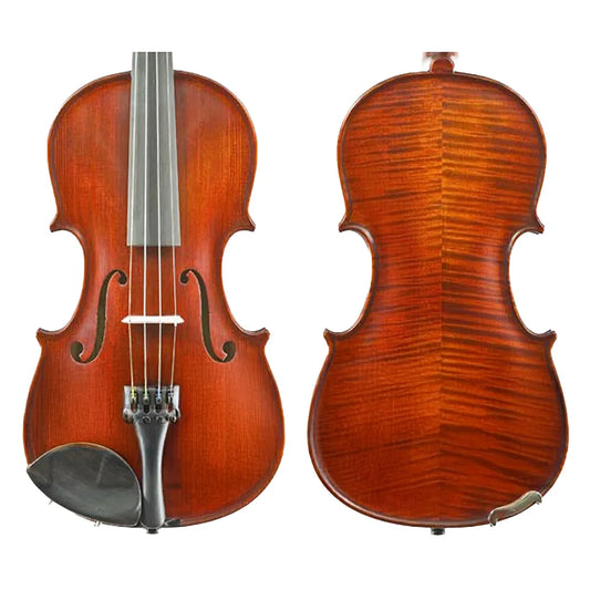 Gliga Vasile Professional Antique Violin 3/4 - Solid Spruce Top, Maple Back, Ebony Pegs, Wittner Tailpiece, Stradivari Pattern, Romania