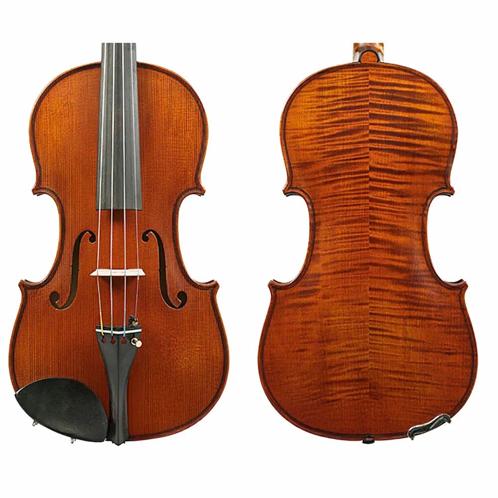 Gliga Vasile Violin Maestro Strad, Solid Spruce Top, Solid Maple Back, Ebony Components, Stradivari Pattern, Made in Romania