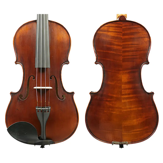 Raggetti RV7NA 4/4 Violin Distressed Dark Brown - Mountain Spruce Top, Himalayan Maple Back, Ebony Pegs & Fingerboard