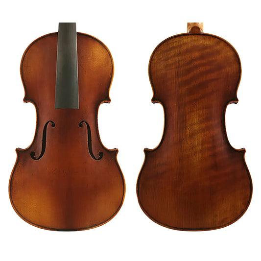 Raggetti RV7AE 1/4 Violin Distressed Mountain Spruce Himalayan Maple Ebony Fingerboard Stradivari Pattern