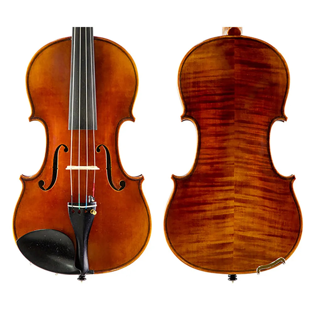 Raggetti RV-10 4/4 Violin Only - Mountain Spruce Top, Himalayan Maple Back, Ebony Components, Stradivari Pattern, Hand Applied Varnish