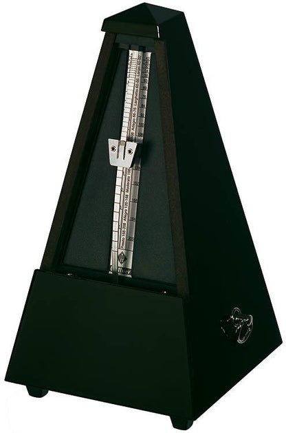 Wittner 810 Series High Gloss Black Solid Wood Metronome with Bell — view 2