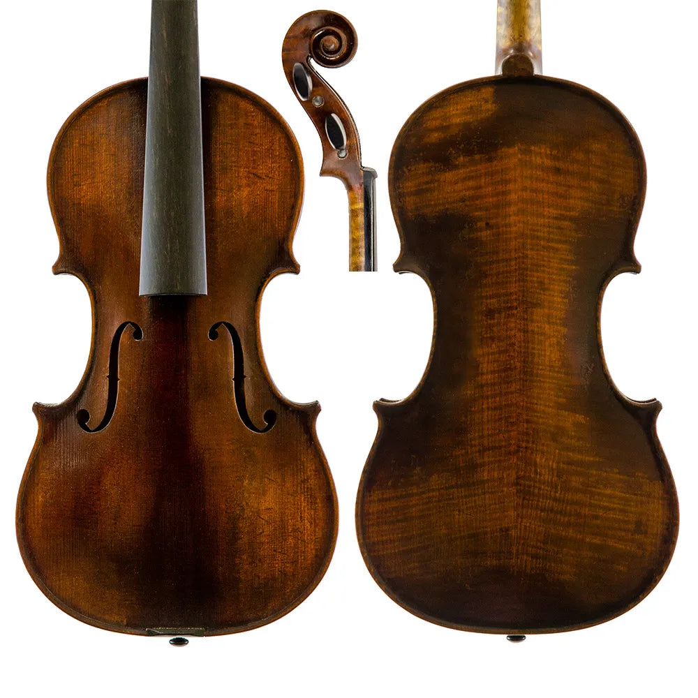 Makers II Dark Model Violin - Handcrafted, 2-Piece Maple Back, Spruce Top, Bare Bones Format, Designed for Luthiers, Limited Production