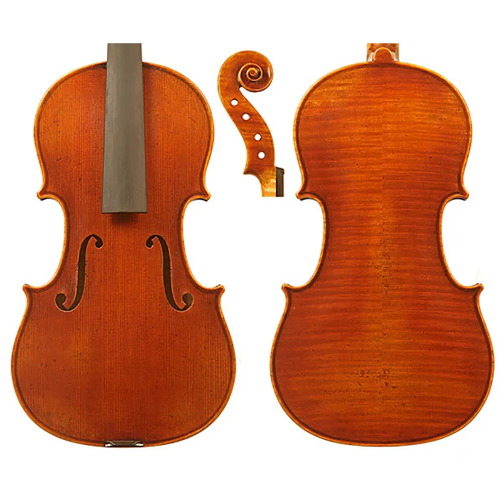 Makers II Violin Model A 4/4 Handcrafted Instrument with Ebony Pegs and Fingerboard