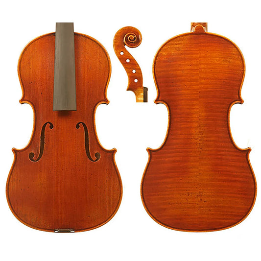 Makers II Violin Model A 4/4 Handcrafted Instrument with Ebony Pegs and Fingerboard