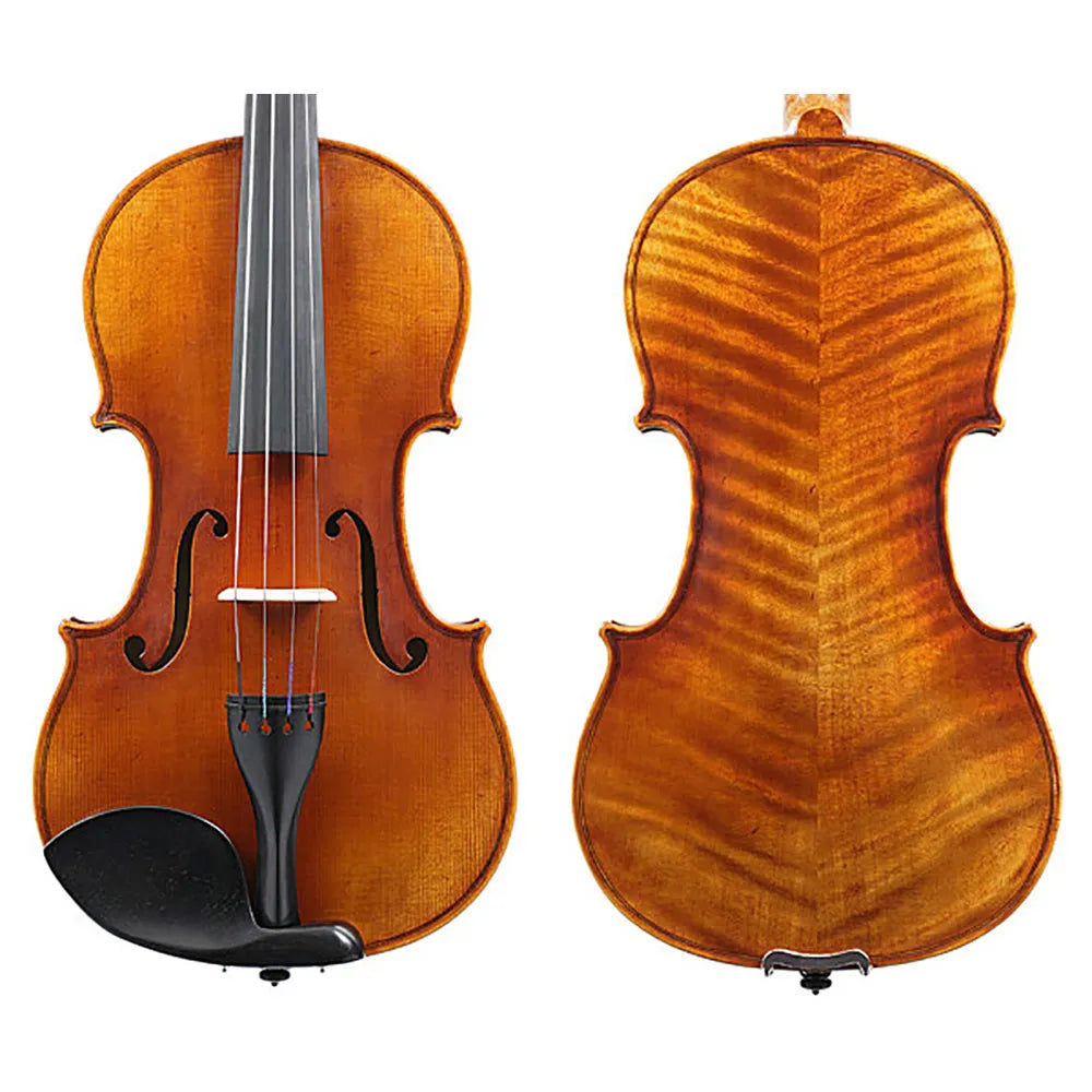 Raggetti Master Violin 1714 Strad Soil 6.0, Solid Spruce Top, Solid Maple Back, Ebony Pegs & Fingerboard, Highly Flamed, Oil Varnish