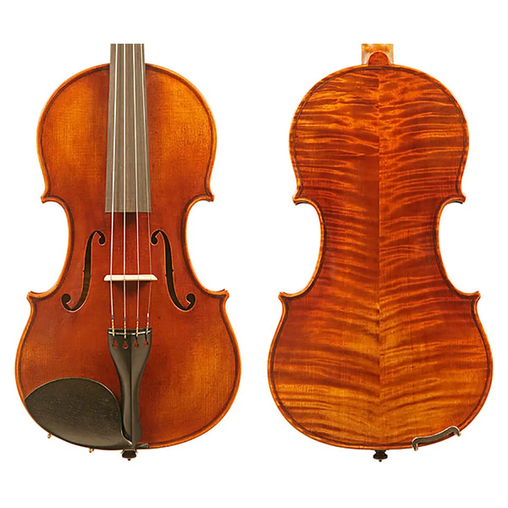 Raggetti Master Violin 6.0 Guarneri, Solid Spruce Top, Solid Maple Back & Sides, Ebony Pegs & Fingerboard, Highly Flamed, Oil Varnish