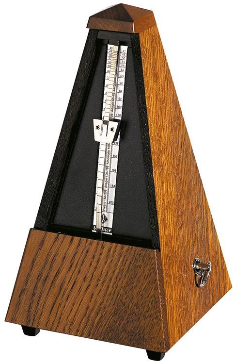 Wittner 810 Series Solid Wood Metronome with Bell - Oak Brown Finish — view 2