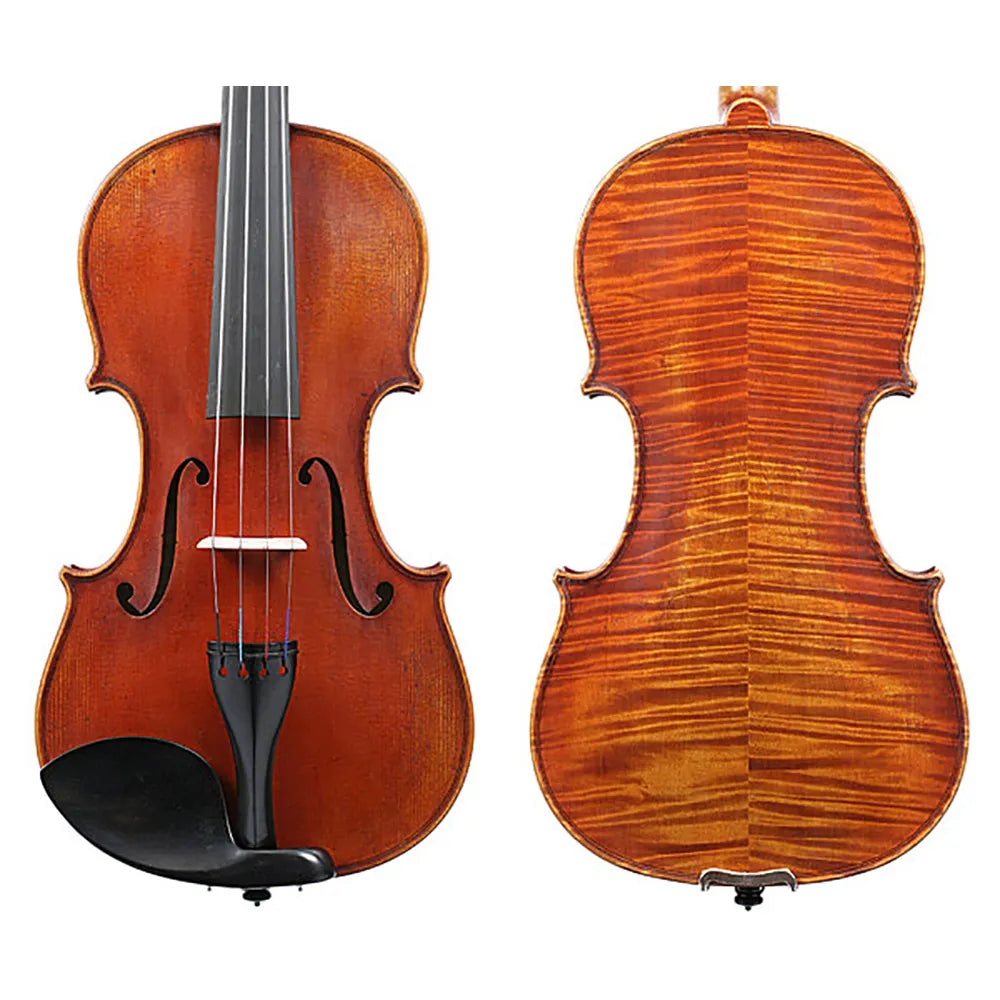 Raggetti Master Violin Ysaye Guarneri De Jesu 6.3, Solid Spruce Top, Solid Maple Back, Ebony Pegs and Fingerboard, Highly Flamed, Oil Varnish