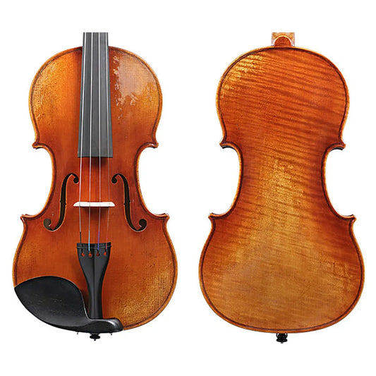 Raggetti Master Violin Fontana Italian Spruce 6.3, Solid Spruce Top, Solid Maple Back, Neck & Sides, Ebony Fittings, Highly Flamed Grade