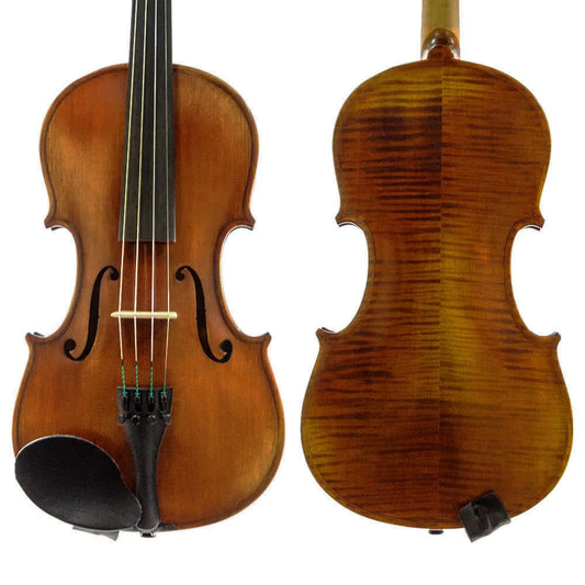 Andreas Storz S101 Strad Dark Finish Violin with Aubert Bridge, Wittner Tailpiece, Pirastro Strings, Wolf Chinrest