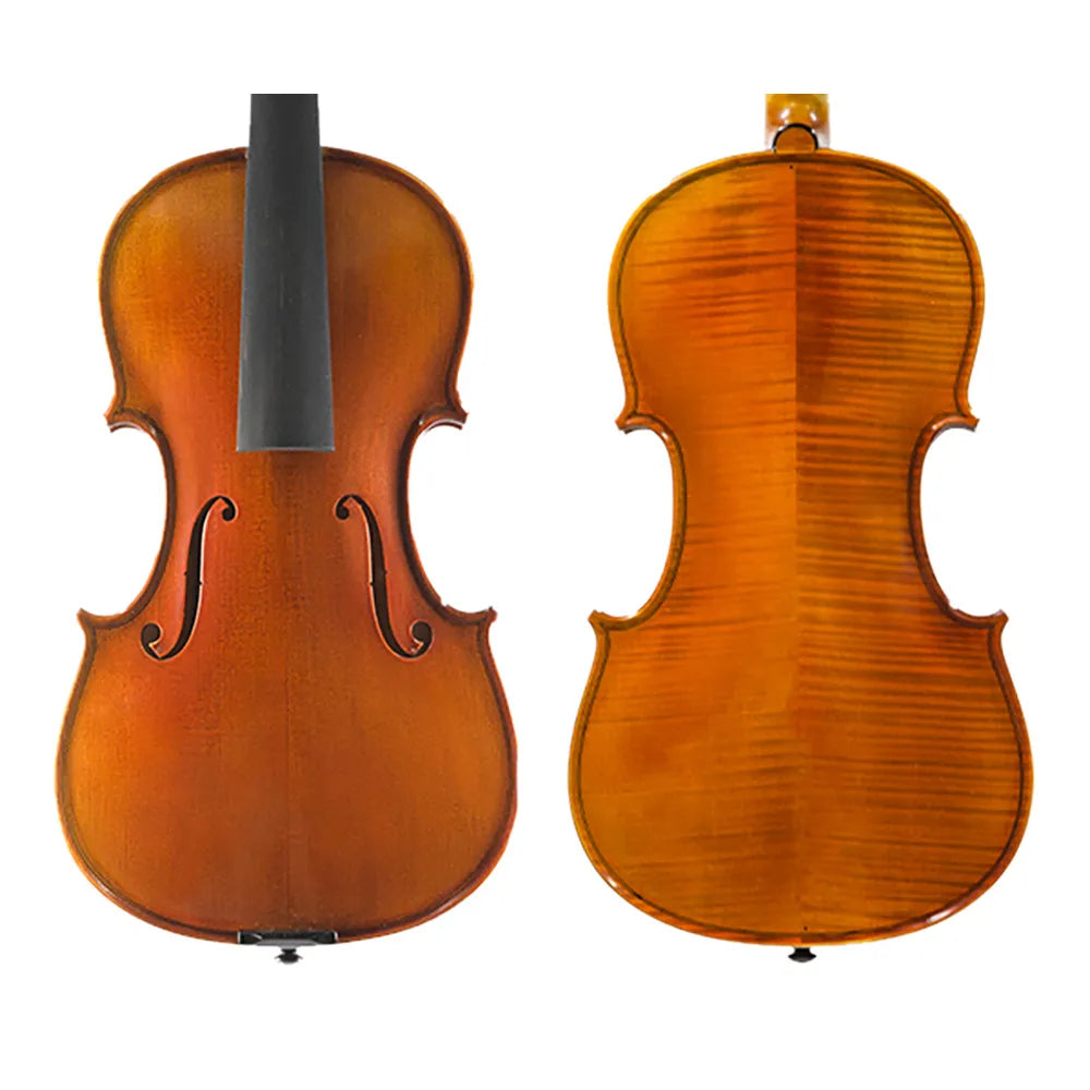 Alois Sandner Violin 8140 - Germany, European Maple & Spruce, Red-Brown Varnish, Ebony Pegs & Endpin, No Strings or Tailpiece Included