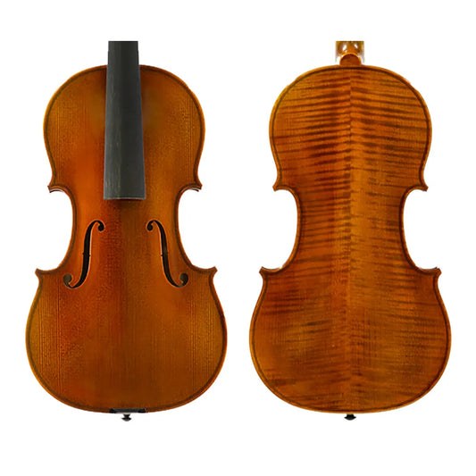 Alois Sandner Violin 8149, Germany, Flamed Maple & Spruce, Handcrafted, Ebony Pegs & Endpin, No Strings or Setup Included