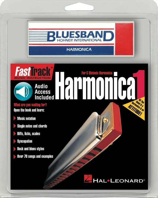 FastTrack Mini Harmonica Pack — Book, Online Audio & Harmonica (Hal Leonard)