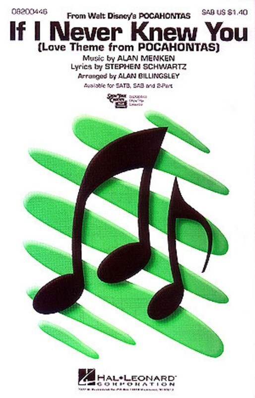 If I Never Knew You SAB Arr Billingsley
