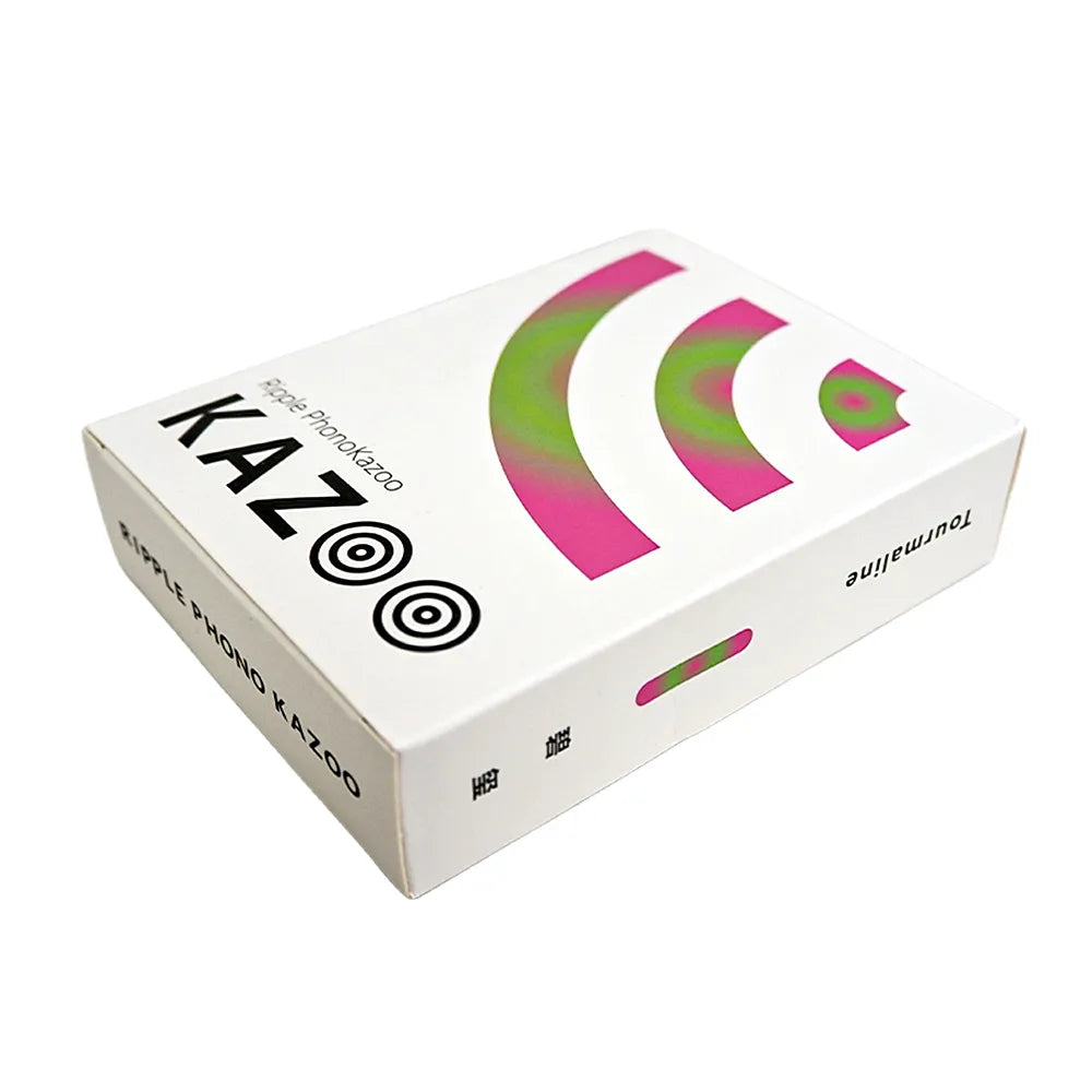 Kazoo Ripple PhonoKazoo ABS - Yellow/Pink, 10.8 cm, includes lanyard, amplifier bell, 5 replacement membranes, gift box 11.6 cm x 8.9 cm — view 5