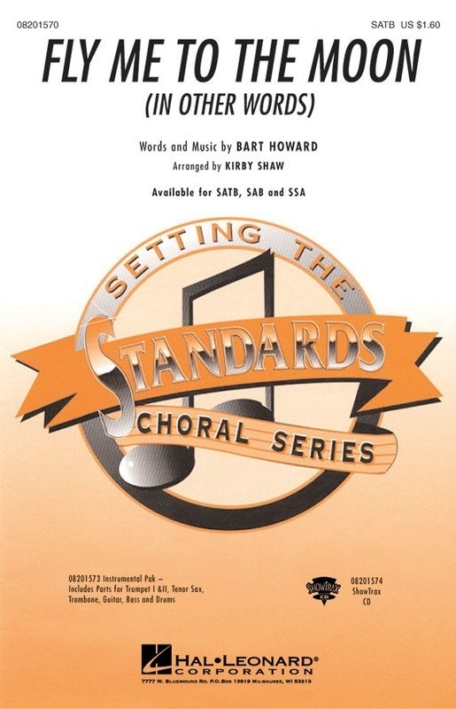 Fly Me to the Moon — SSA Choral Score, arr. Kirby Shaw (Hal Leonard)