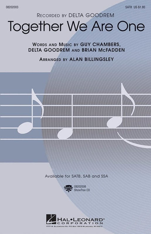 Together We Are One — SAB Choral Score, arr. Billingsley (Hal Leonard)