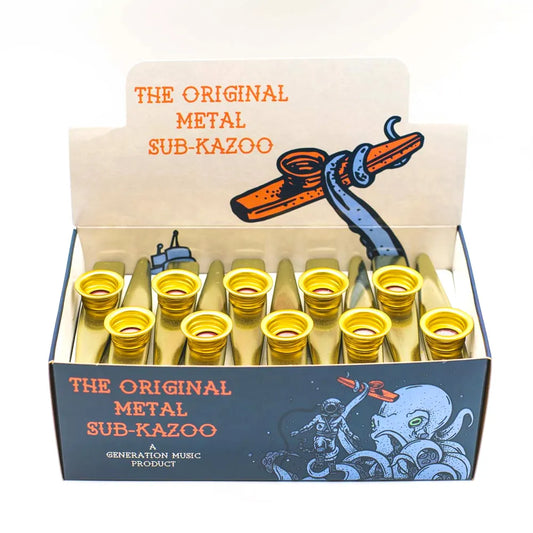 Original Generation Metal Sub Kazoo - Gold Box of 30