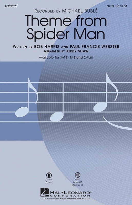 Spider-Man — 2-Part Choral (Hal Leonard, Pop Choral Series)