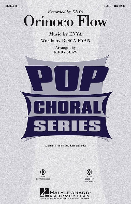 Orinoco Flow — SSA Choral Score, arr. Kirby Shaw (Hal Leonard)