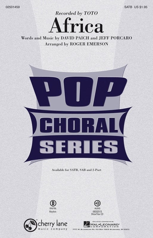 Africa — ShowTrax CD, arr. Roger Emerson (Hal Leonard)