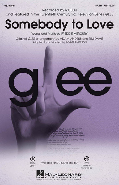 Somebody to Love Glee Queen Choral SATB SAB SSA ShowTrax CD Digital Download — view 2