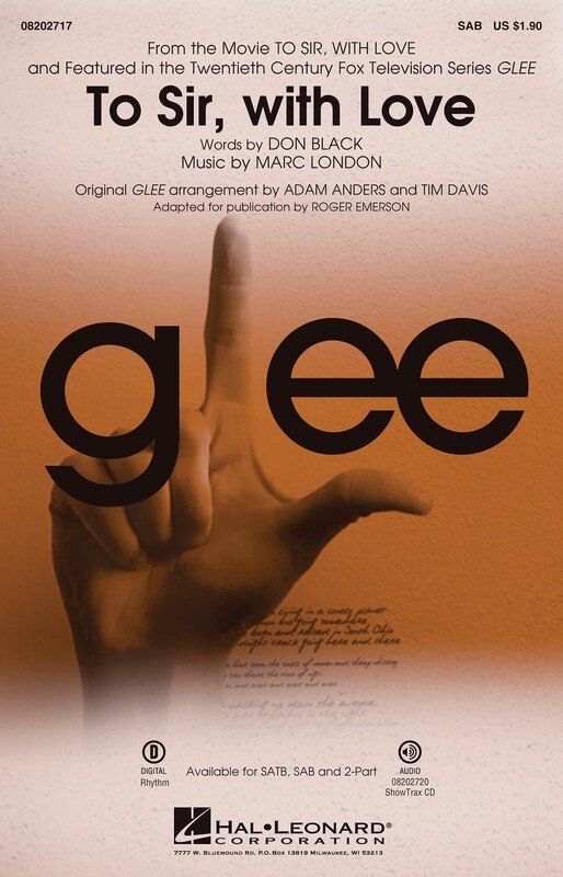 To Sir with Love (from Glee) — SAB, arr. Anders (Hal Leonard)