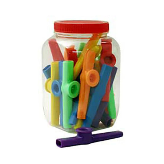 OneTribe Tub of 40 Plastic Kazoos in Assorted Colors
