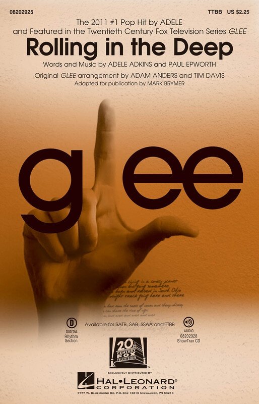 Rolling in the Deep (from Glee) — TTBB Choral Score, arr. Adam Anders (Hal Leonard)