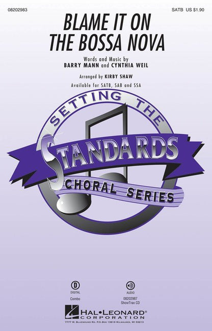 Blame It on the Bossa Nova SATB Choral Song by Kirby Shaw Hal Leonard — view 3