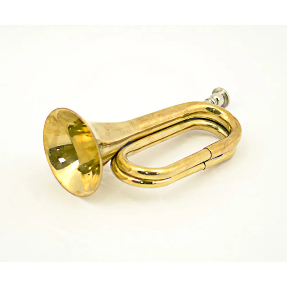 Brass Bugle - 9 Inch, Factory Seconds, 23cm Long, 12cm High, 9cm Bell Diameter