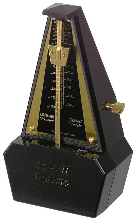 Wittner Taktell Classic Series Black/Gilded Metronome - Mechanical, No Batteries, Made in Germany — view 2