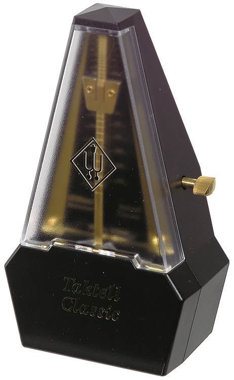 Wittner Taktell Classic Series Black/Gilded Metronome - Mechanical, No Batteries, Made in Germany