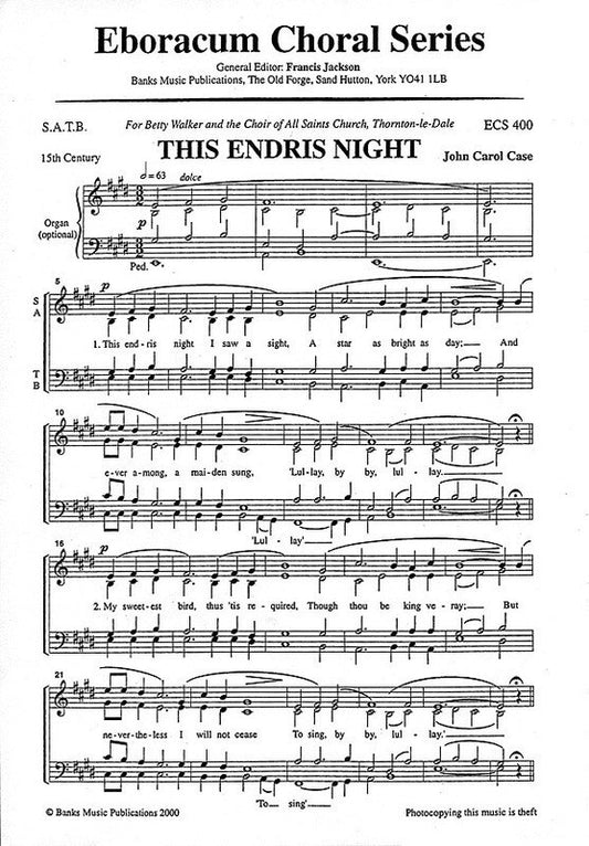 Endris Night SATB